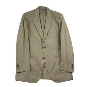 Belvest Khaki Pure Cotton Blazer Mens 40R G2 Made in Italy Beige Sport Coat NWT